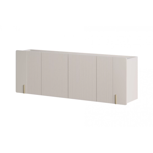 Komoda Malmi 200 cm wisząca - kaszmir / crema bianca / złoty